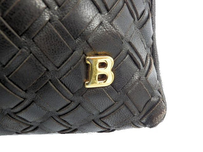 BALLY バリー レザー 編み込み ハンドバッグ 中古 1