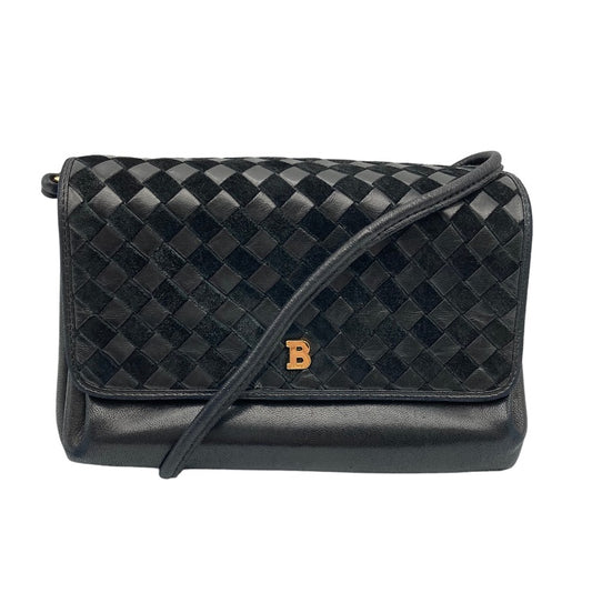 BALLY バリー 編み込み レザー ショルダーバッグ 中古 4