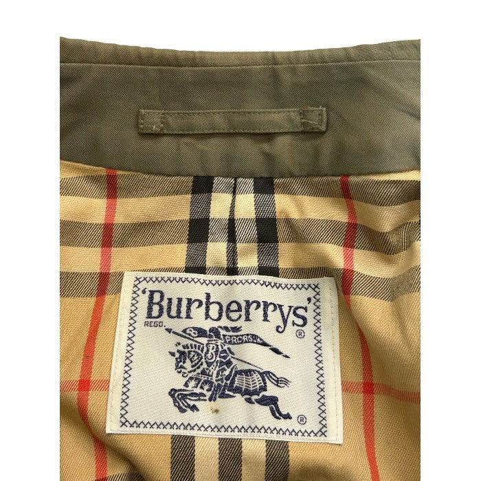 Burberry's バーバリーズ ステンカラーコート レディース カーキグリーン S FD080-039-79 ロングコート 内チェック柄 アウター 秋 春 冬 中古 W４