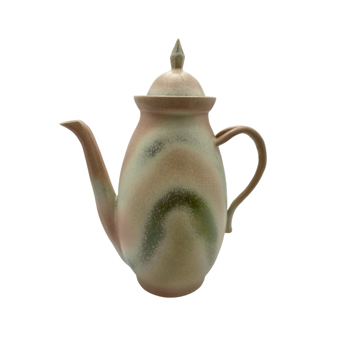 竹内真三郎 水注 ポット 釉彩 中古 4