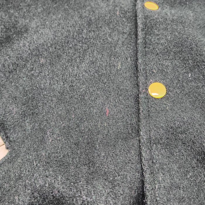 DeLONG デロング MLB アスレチックス 袖レザーウールスタジャン メンズ グリーン アイボリー 44 U.S.A.製 ヴィンテージ 90年代 中古 3