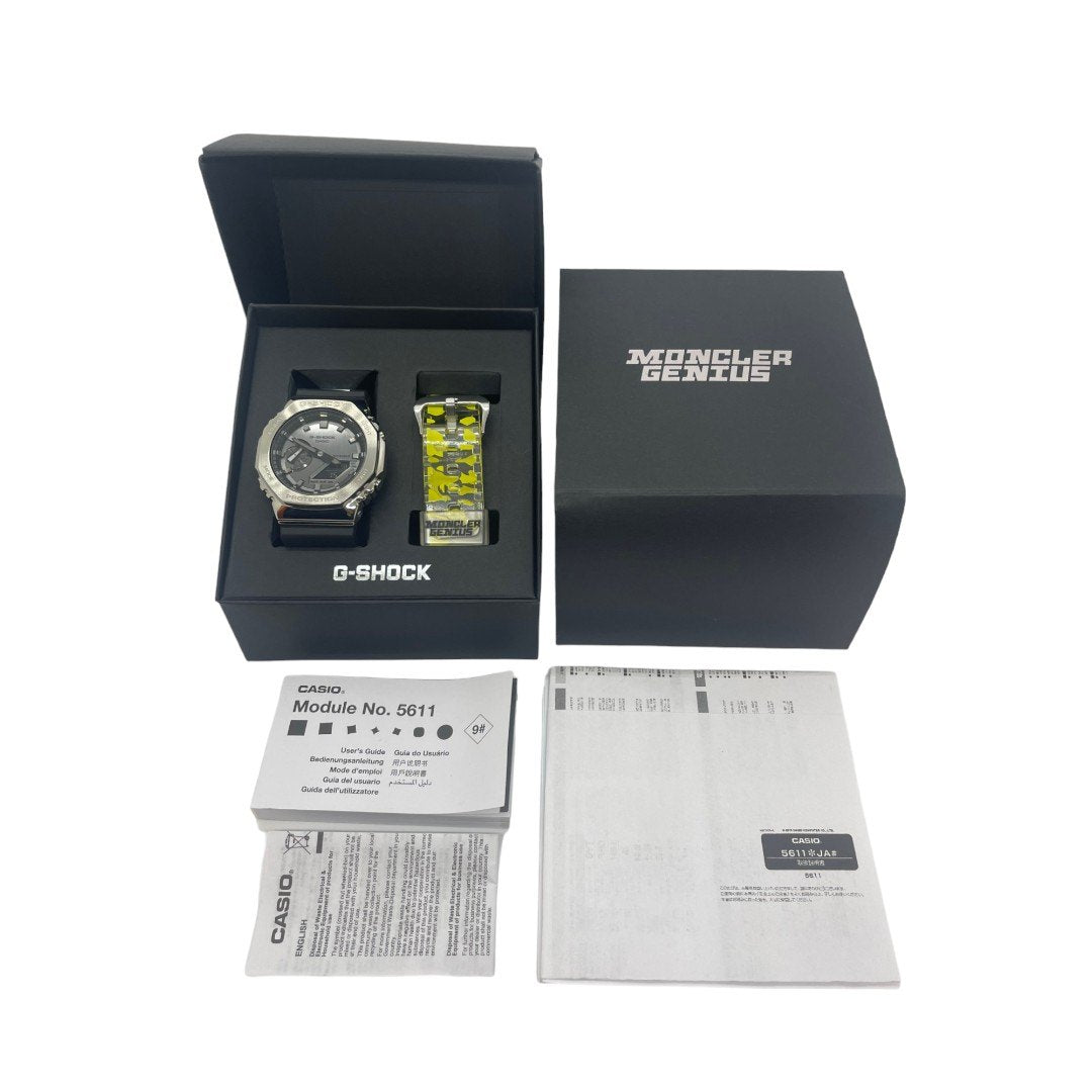 MONCLER GENIUS×CASIO G-SHOCK モンクレール ジーニアス カシオ 腕時計 メンズ デジタル アナログ GM-2100M 中古 IT1