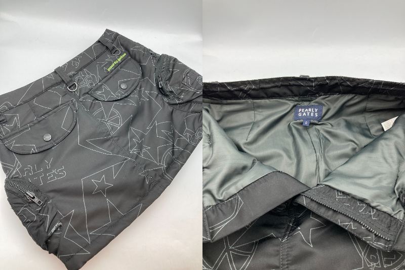 PEARLY GATES パーリーゲイツ  ヒップポーチ付 ナイロン 中綿スカート 中古 4