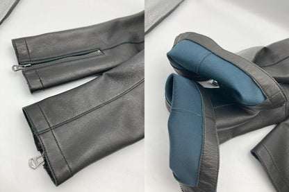 COLE HAAN コールハーン ラムレザー ライダースジャケット T10321 中古 4