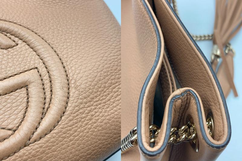 GUCCI グッチ ソーホー チェーン ショルダーバッグ レディース ベージュ 498879 中古 4