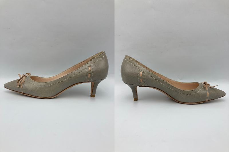 GIORGIO ARMANI ジョルジオアルマーニ CEMENTO NUDO レザー パンプス 中古 4