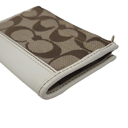 COACH コーチ シグネチャー キーリング付 コインケース 41568 ブラウン 中古 3