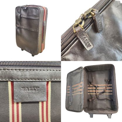 BALLY バリー レザー スーツケース ブラウン キャリーケース バッグ 旅行鞄 中古 1