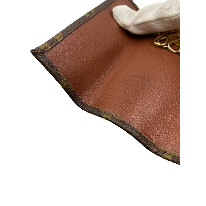 LOUIS VUITTON ルイヴィトン モノグラム ミュルティクレ4 キーケース ブラウン 中古 1