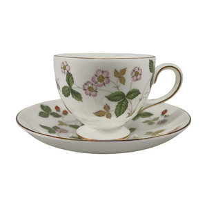 WEDGWOOD ウェッジウッド ワイルドストロベリー カップ＆ソーサー ペア 2客セット 中古 1