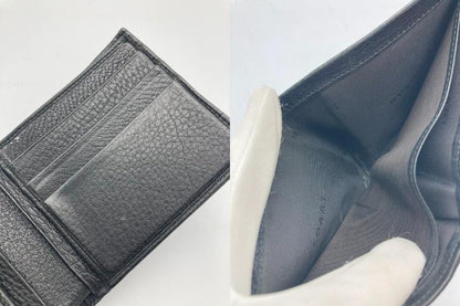 BVLGARI ブルガリ アーバン 2つ折り財布 小銭入れ無し カーフ ブラック 33401 中古 4
