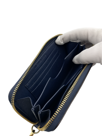 マイケルコース 幾何学模様 ラウンドファスナー 財布 中古 4