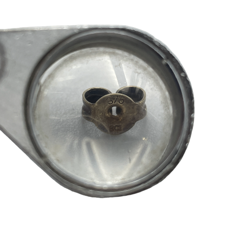 K9 紫石 ピアス 375 アクセサリー 両耳 ジュエリー レディース 中古 W４
