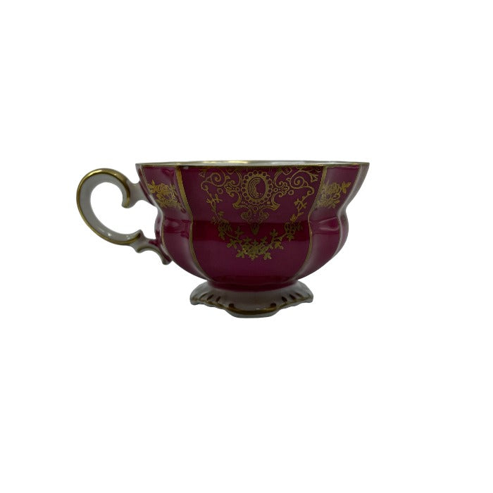 Lindner リンドナー デミタスカップ&ソーサー レッド 中古 1