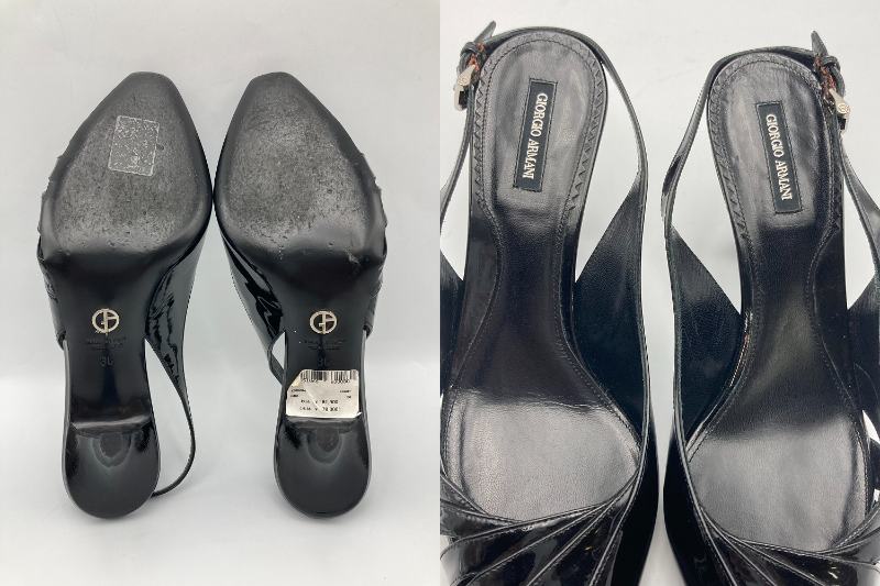 GIORGIO ARMANI ジョルジオアルマーニ  バックストラップ パンプス 中古 4
