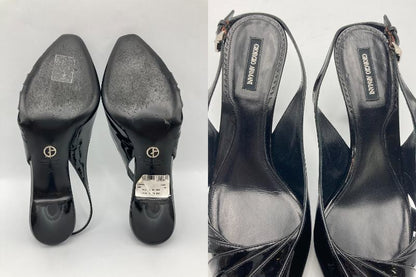 GIORGIO ARMANI ジョルジオアルマーニ  バックストラップ パンプス 中古 4