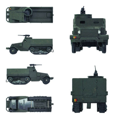 DINKY TOYS 822 HALF-TRACK M 3 avec mitrailleuse with machinegun mit M.G. con mitragliatrice met machinegeweer 中古 1