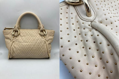 BALLY バリー スタッズ×レザー ハンドバッグ 中古 4