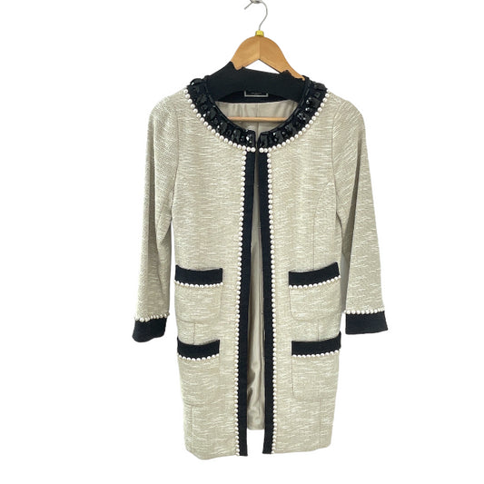 Diagram GRACE CONTINENTAL ビジュー ノーカラー コート  36 Sサイズ ホワイト 中古 1