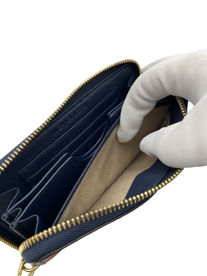 マイケルコース 幾何学模様 ラウンドファスナー 財布 中古 4