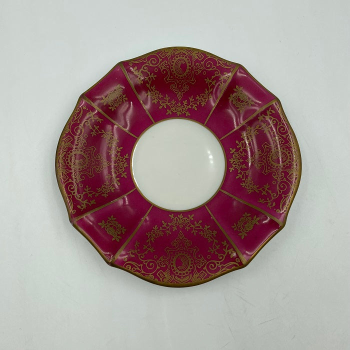 Lindner リンドナー デミタスカップ&ソーサー レッド 中古 1