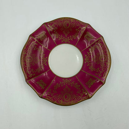 Lindner リンドナー デミタスカップ&ソーサー レッド 中古 1