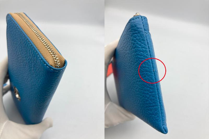 quore 牛革 L字ファスナー 長財布 中古 4