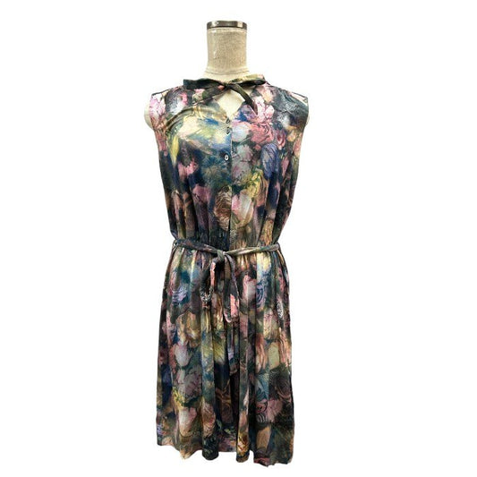Paul Smith ノースリーブ 花柄 ブラウス ワンピース レディース M マルチカラー PS.SA.0610 ポールスミス フラワー 春 夏 かわいい 中古 W４