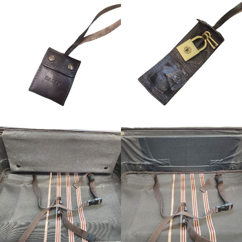 BALLY バリー レザー スーツケース ブラウン キャリーケース バッグ 旅行鞄 中古 1