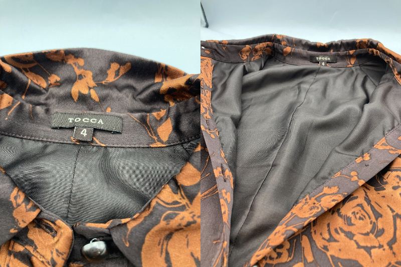 TOCCA トッカ 花柄 シルクワンピース 中古 4