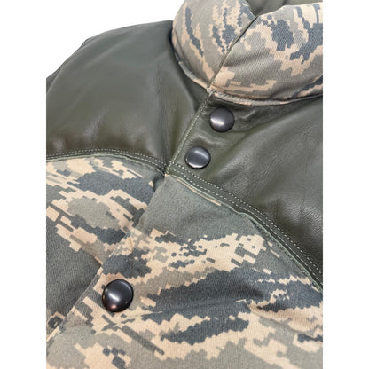 Ron Herman×Rocky Mountain Featherbed jackson wyoming 別注 レザー ダウンベスト カモフラージュ 36 中古 1