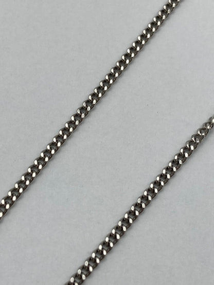 Pt900/850 パープル石 メレダイヤ プラチナネックレス 中古 4