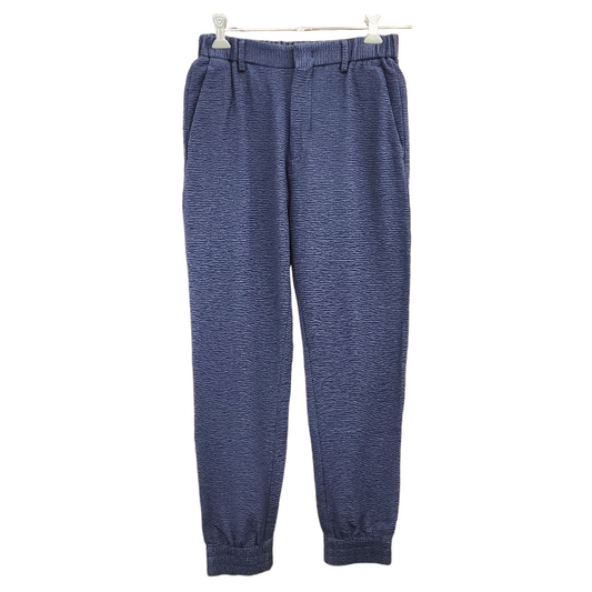 EMPORIO ARMANI エンポリオアルマーニ ワッフル生地 パンツ A1P960 A1202 メンズ 44 ネイビー 薄手 春夏 ジョガー 中古 1