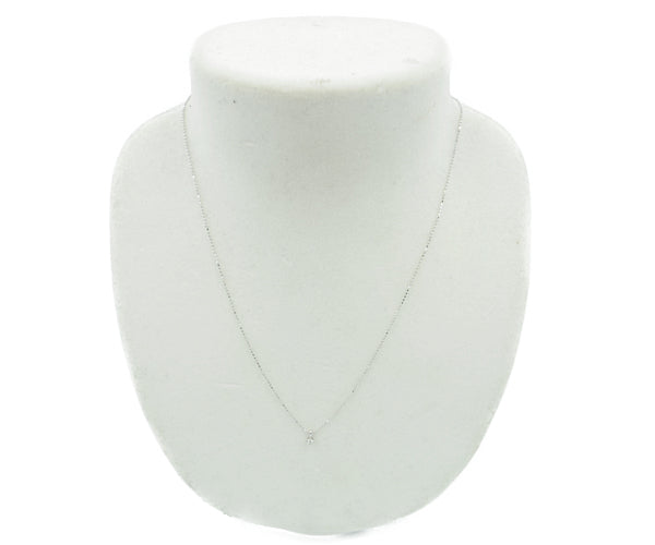 K18WG ダイヤ 0.04ct ネックレス 中古 1