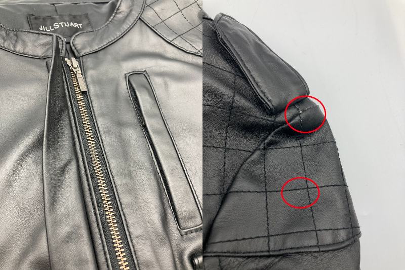 JILL STUART ジルスチュアート ラムレザー 羊革 ライダースジャケット 中古 4