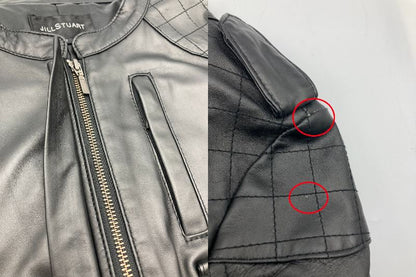 JILL STUART ジルスチュアート ラムレザー 羊革 ライダースジャケット 中古 4