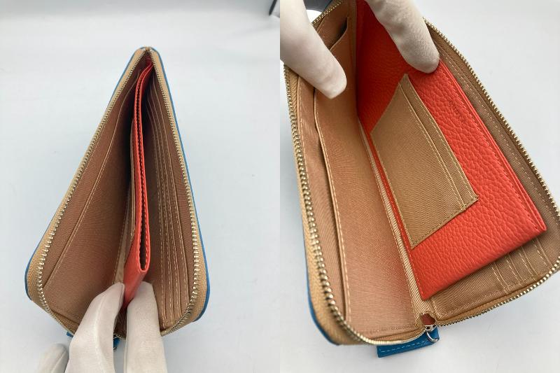 quore 牛革 L字ファスナー 長財布 中古 4