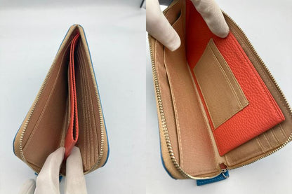 quore 牛革 L字ファスナー 長財布 中古 4