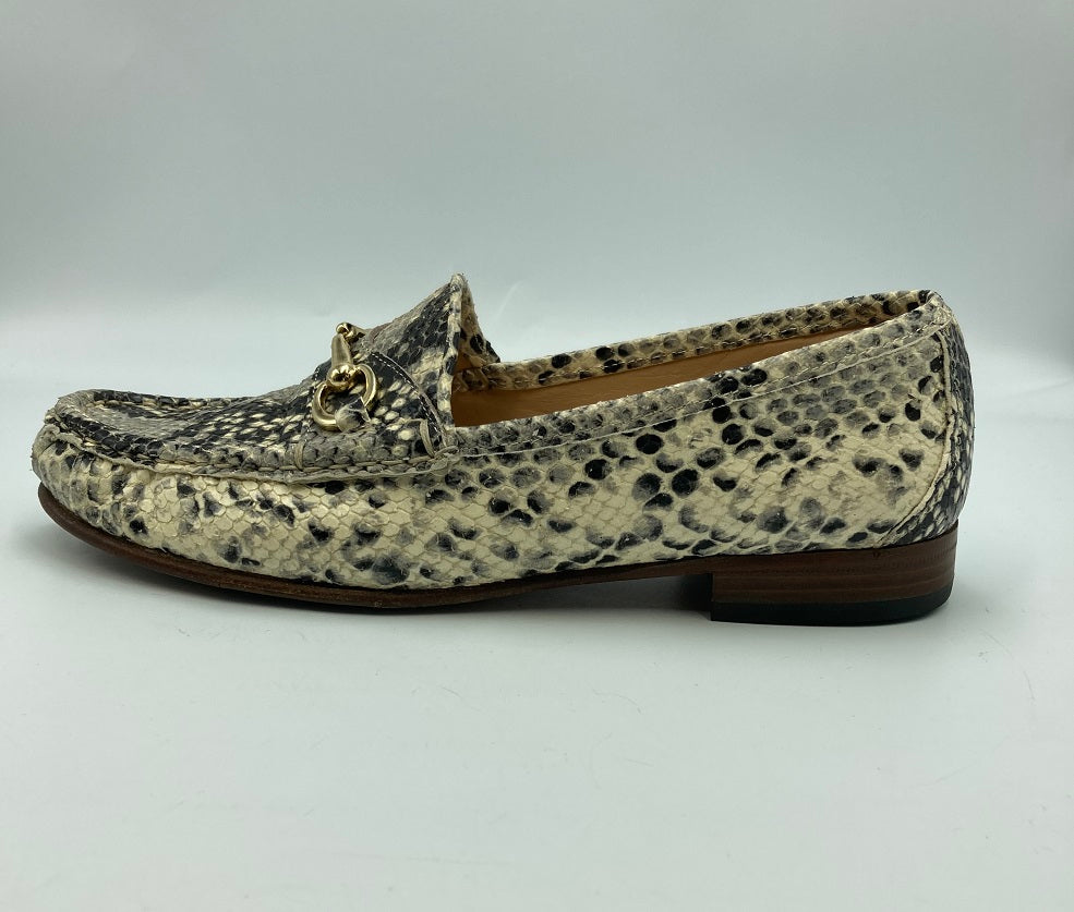 PACCUCCI パスクッチ パイソン柄 ビットローファー レディース 中古 4