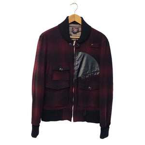 WOOLRICH ウールリッチ チェック柄 ブルゾン メンズ M レッド 中古 3