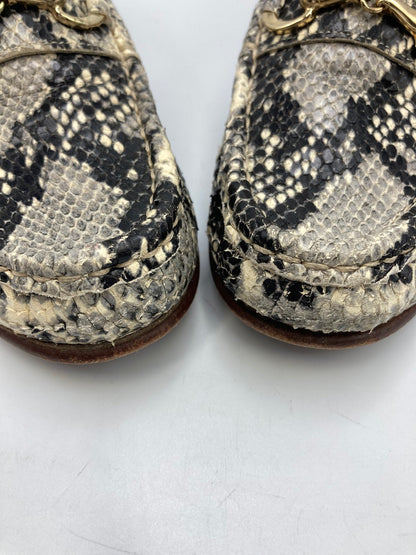 PACCUCCI パスクッチ パイソン柄 ビットローファー レディース 中古 4