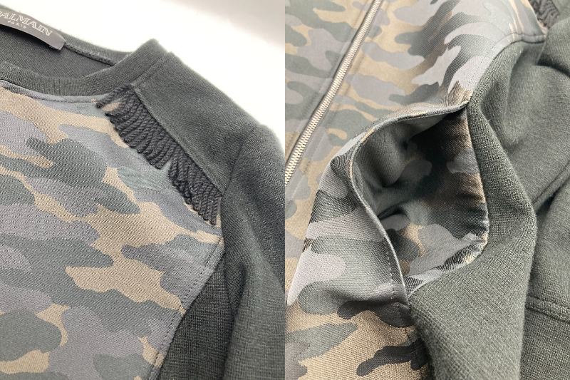BALMAIN paris バルマン×レリアン カモフラージュ ジップアップ ブルゾン 中古 4