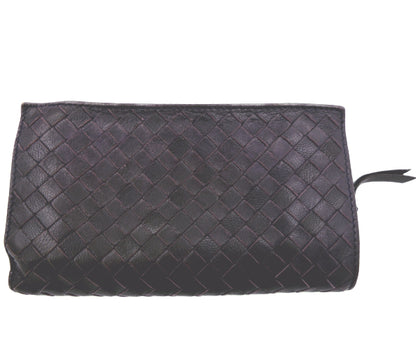 BOTTEGA VENETA/ボッテガヴェネタ イントレチャート レザー 二つ折り長財布 中古 1