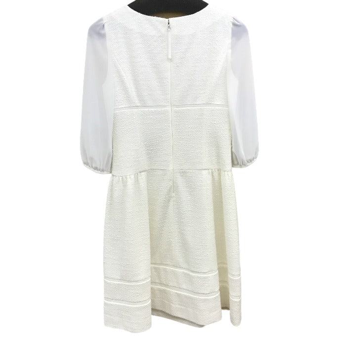 to be chic トゥービーシック ツイードワンピース W5J21-674-02 レディース 40 ホワイト 中古 1