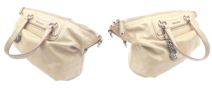 miu miu ミュウミュウ ハートチャーム レザー ハンドバッグ 中古 1