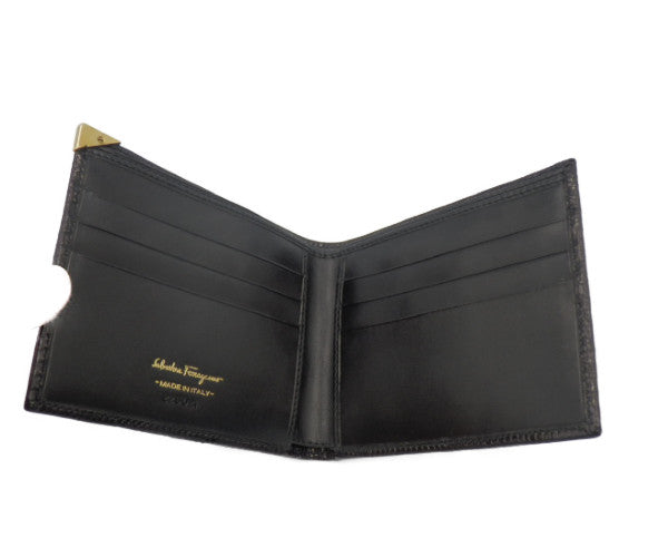 Salvatore Ferragamo リザード調 二つ折り 財布 中古 1