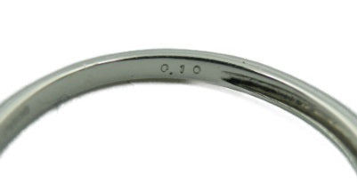 Pt900 ダイヤモンド 0.10ct リング 11号 レディース 中古 1