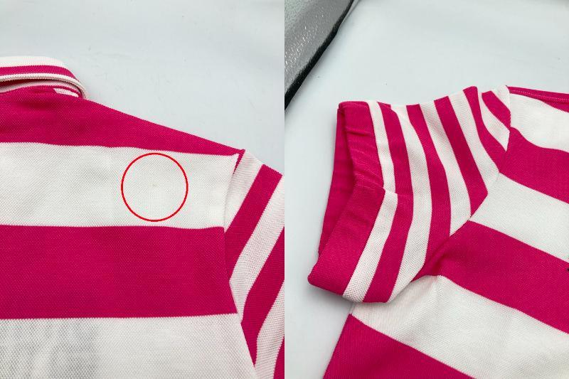 Munsingwear マンシングウェア ボーダー ポロシャツ レディース サイズL MGWLJA06SB 中古 D4