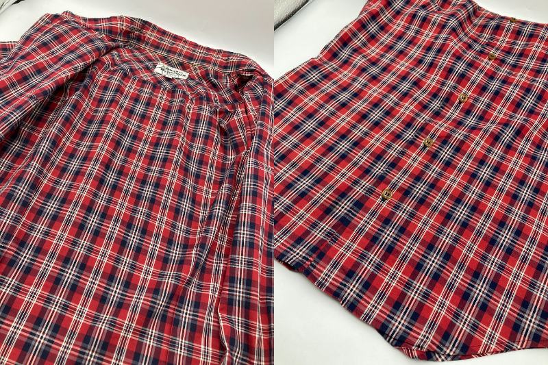 Vivienne Westwood MAN ヴィヴィアンウエストウッド マン チェック柄 刺繍オーブ 半袖シャツ 中古 4