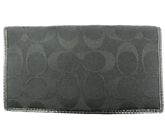 COACH/コーチ シグネチャー キャンバス 二つ折り 長札入れ 中古 1